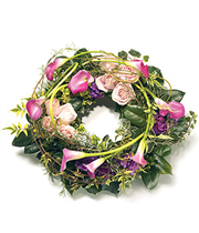 Contemporary Wreath With Cala Lily